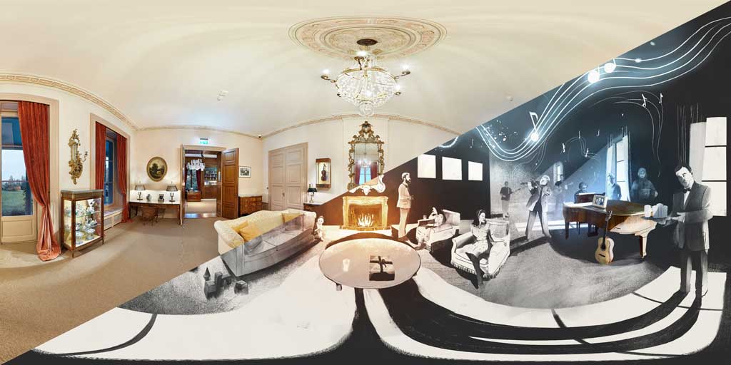 Effet stylistique du salon au Manoir de Ban - Chaplin's Live visit