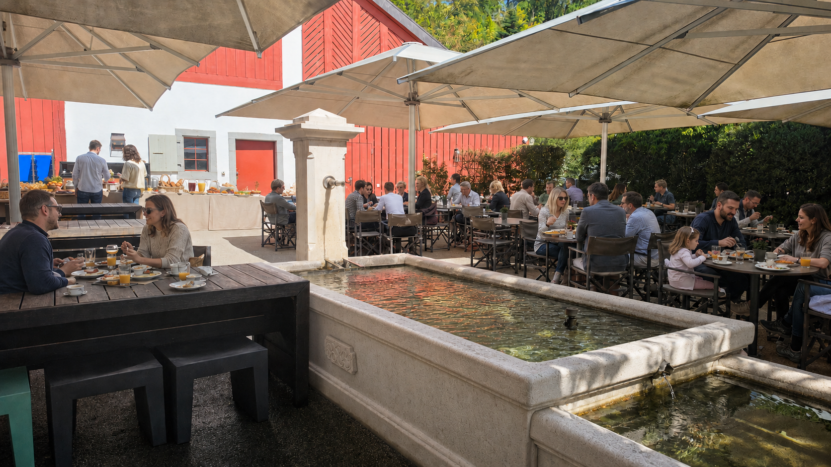 Brunch Terrasse Café The Tramp