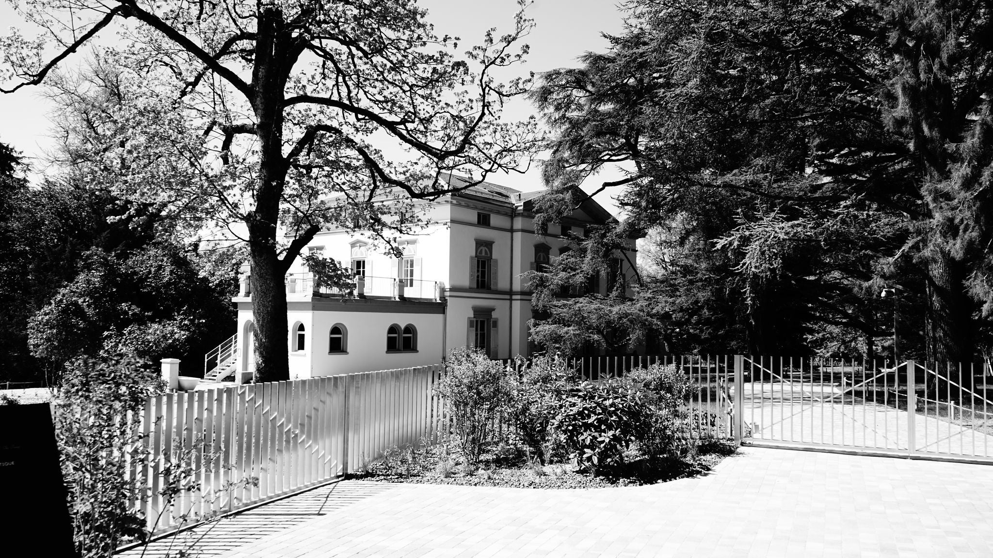 Manoir sous la neige